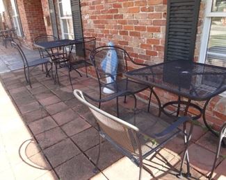 Outdoor chairs and tables