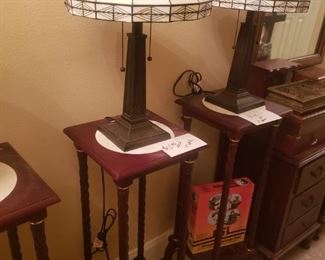 Lamps and small tables