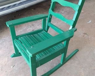 Old cute child's rocker