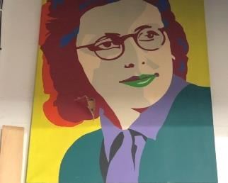 Vintage art done by Antwerp, Belgium in 1992 by Artist  Maurice. Title Moeden 