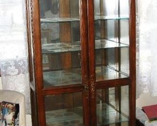 tall curio cabinet BUY IT NOW $ 125.00