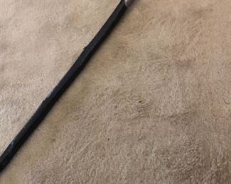 Hand made Irish “Black thorn”walking stick. Made by Donal O. Longaigh , who also made John F. Kennedy’s Blackthorn walking stick. 