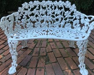 Vintage Cast iron Love seat