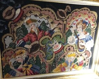 Vintage needle point picture
This is what people did before the internet   