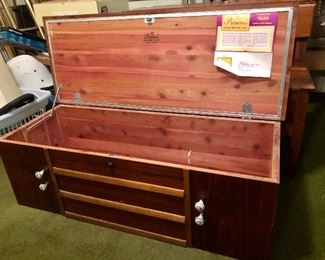 Vintage cedar chest