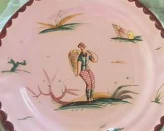 Unusual Italian pottery plates