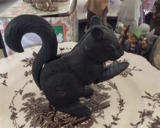 Cast iron squirrel 
