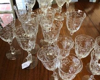 Crystal stemware 