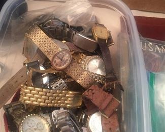 Large assortment of watches