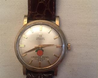  1967  Commemorative Orange Bowl Omega watch. Does NOT run.