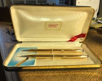 Vintage 14k gold filled pen set