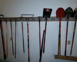 Shovels, rakes, hoes