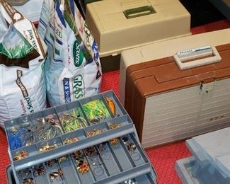 Tackle boxes filled with tackle practically brand new!