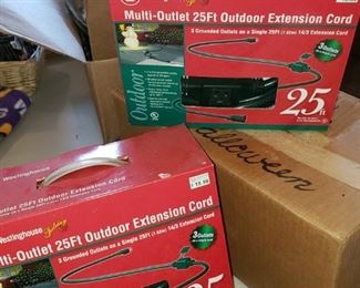 Outdoor Extension cords NIB.