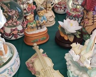 Music boxes.