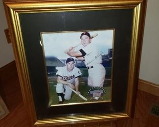 Framed Twins photograph.