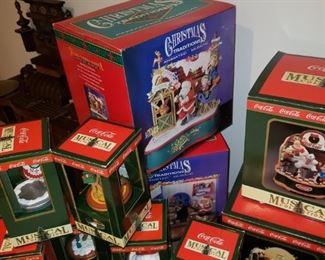 Coca-Cola Christmas ornaments.