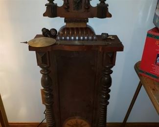 Antique clock...works, just needs some woodworking touch ups.