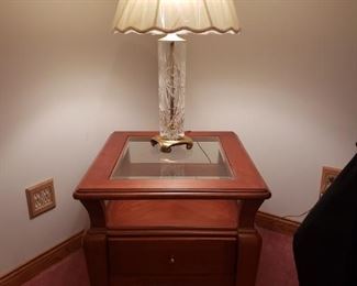 End table and lamp