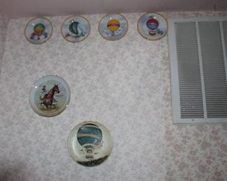 Decorative plates-Hot Air Balloon-Horses