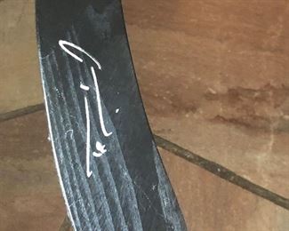 Hockey stick signed by MARION HOSSA