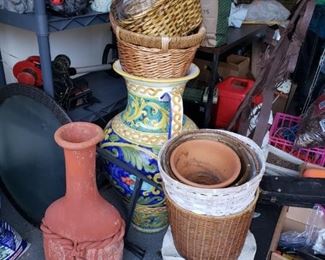 Baskets, urns, planters, more