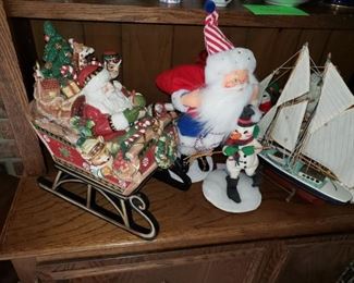 Christmas decor; sailboat