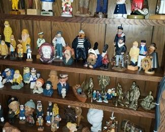 Sailor figurines including Bosson heads