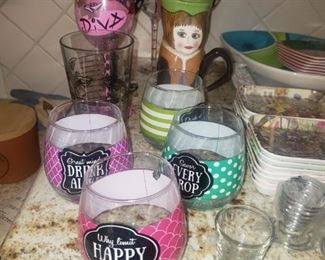Happy hour drink glasses