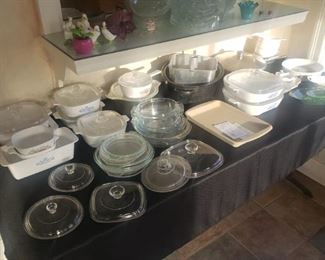 Pyrex, Corning ware, dishes