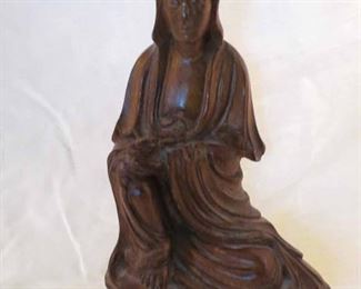 Guan Yin Wood Carved Figurine