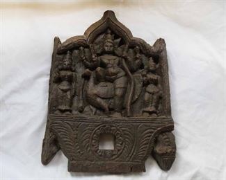 Wood Carved Hindu Wall Hanging By Broyhill