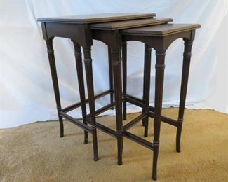 Antique Wood Nesting Tables