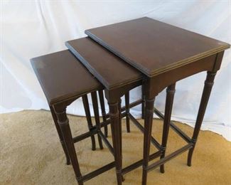 Antique Wood Nesting Tables