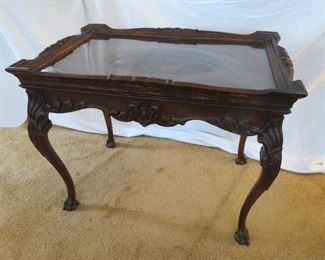 Antique Carved Tray - Table