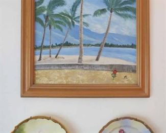 German Cabinet Plates and Original Art