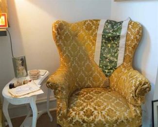 Queen Anne Wingback Chair