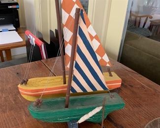 vintage toy sailboats