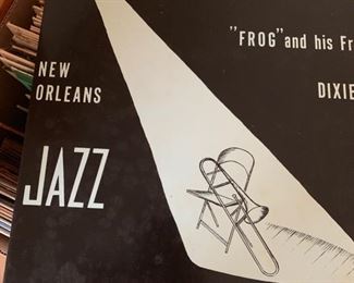LP records--over 200--mostly jazz and classical