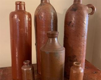 antique bottles and jugs