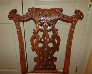 Detail of dining chairs