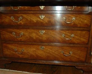 Detail of secretary drawers