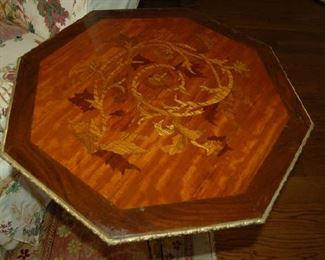 Inlaid dore´ mount side table