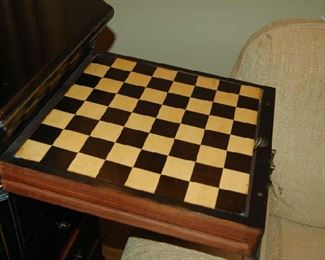 Checkerboard in octagon cabinet