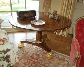 One-pedestal English Regency supper table