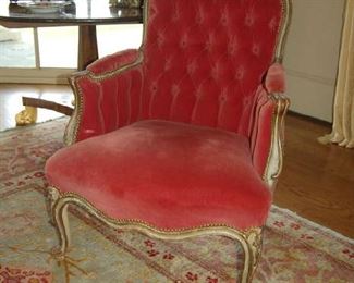 Painted gilt chair