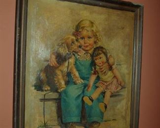 "Sally and her Dog and Doll" by Eleanor Brown Campbell for Dick and Jane readers