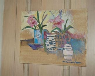 Floral painting by Nan Cunningham, Montgomery