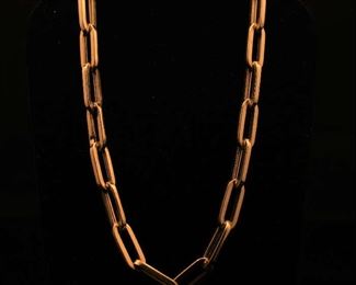 14K Gold Link Necklace