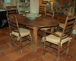 Breakfast room table and chairs